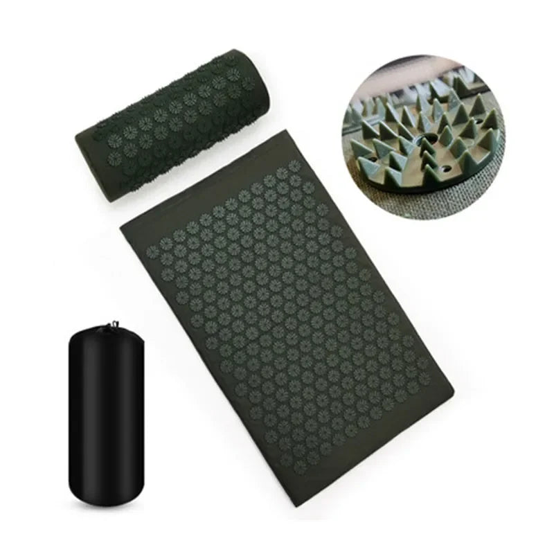 Acupressure Massager Yoga Mat Cushion for Back Pain Relief