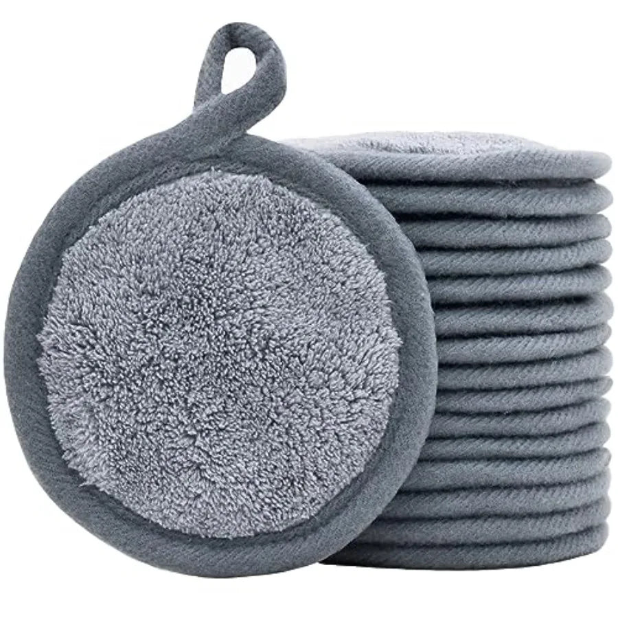 Reusable Microfiber Makeup Remover Pads for Facial Cleansing 16 Pack