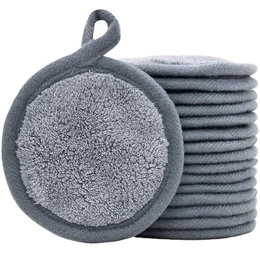Reusable Microfiber Makeup Remover Pads for Facial Cleansing 16 Pack