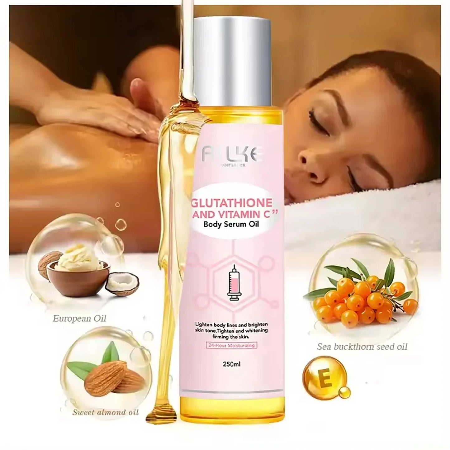 AILKE Whitening Skin Care Cream Brightening Lotion Glutathione Shea Butter