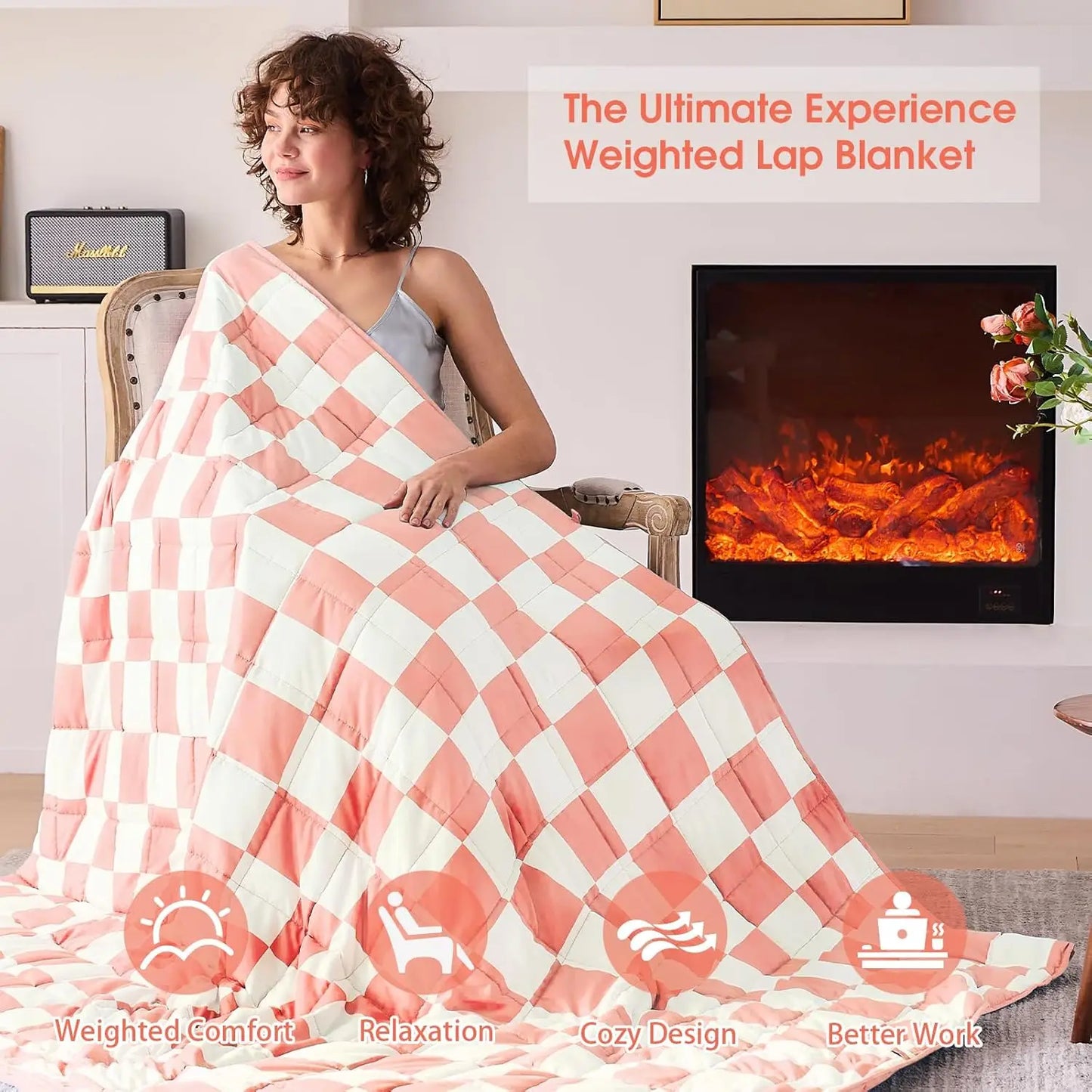 Weighted Microfiber Blanket For Adults With Cooling Comfort