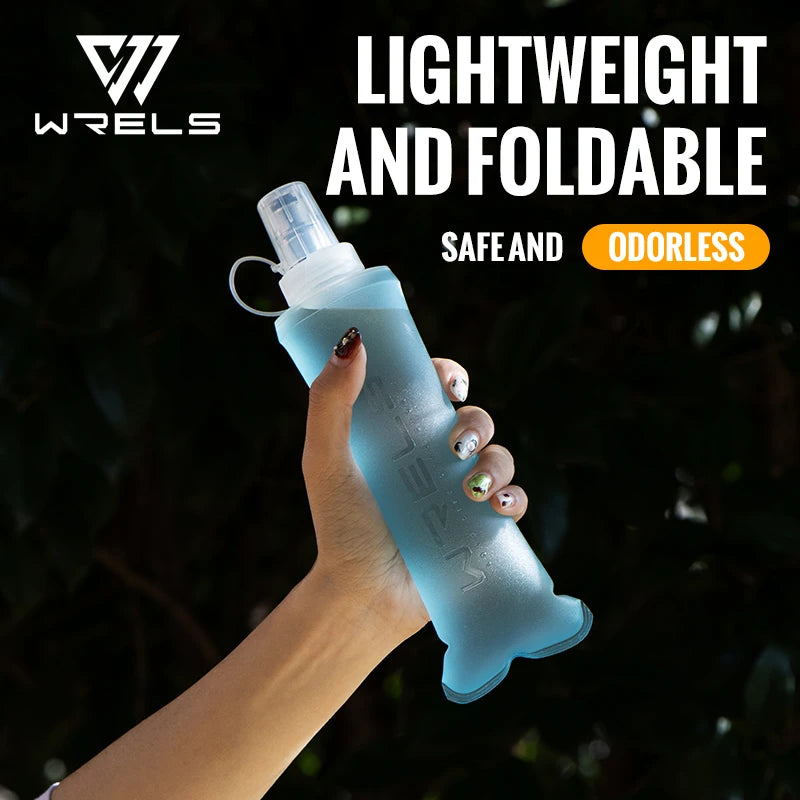 WRELS Soft Flask Folding Water Bottle TPU BPA Free