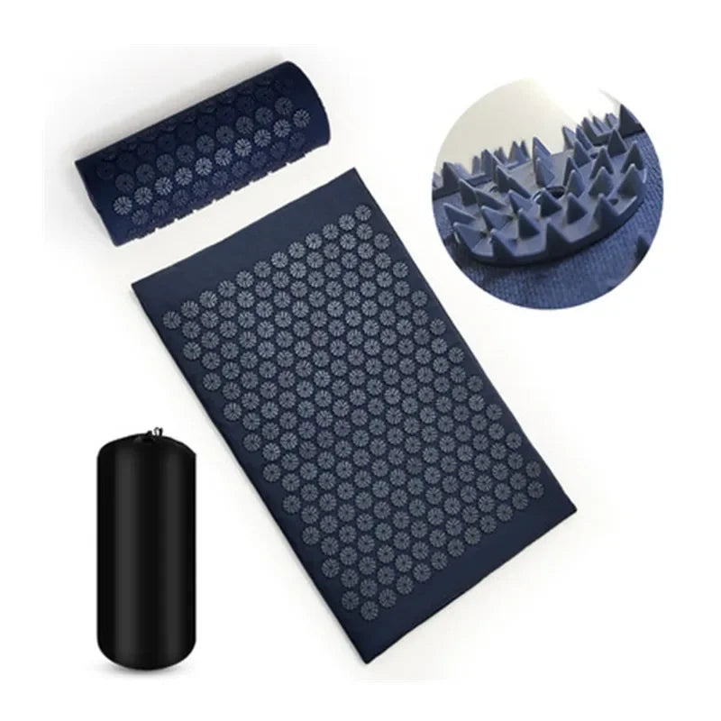 Acupressure Massager Yoga Mat Cushion for Back Pain Relief