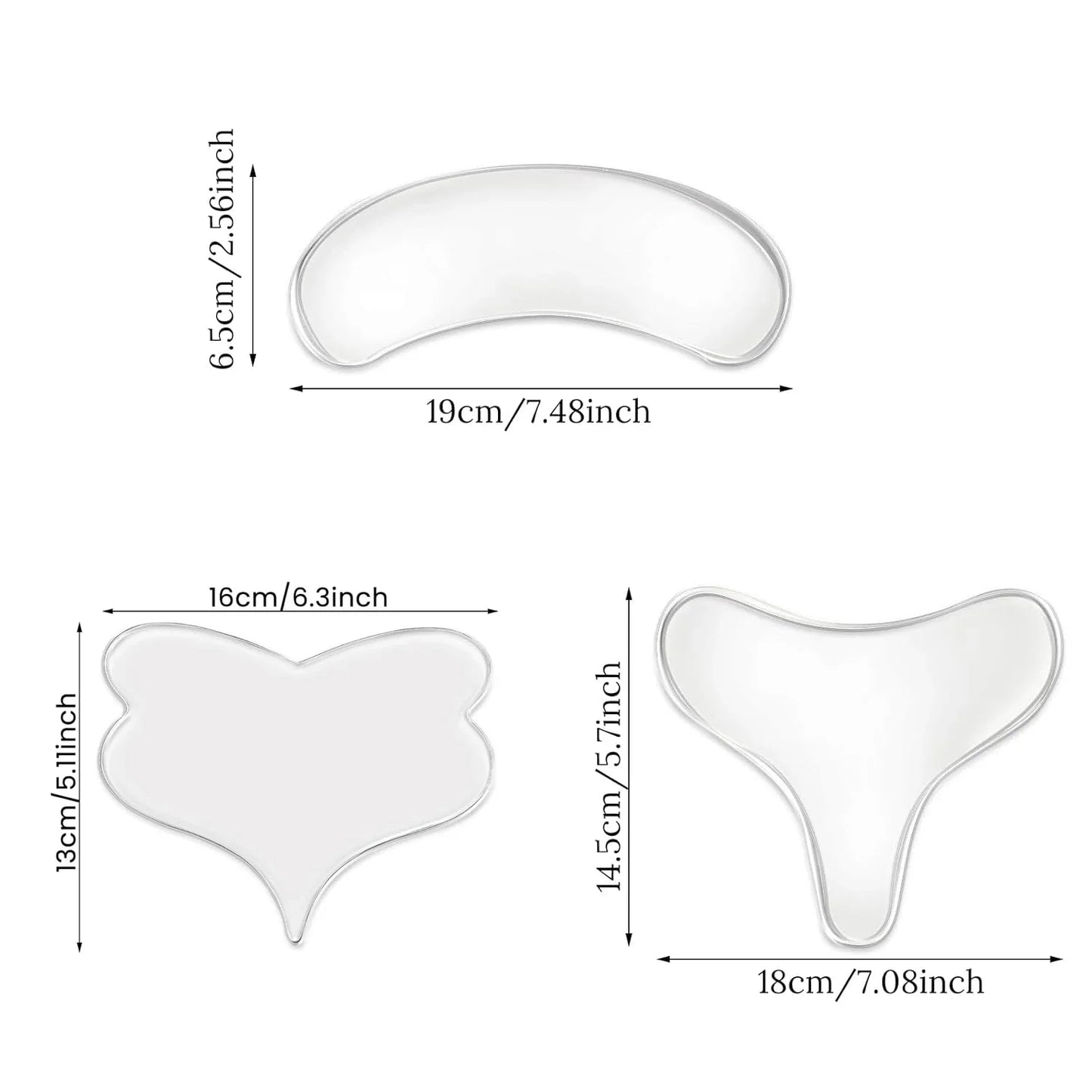 Reusable Silicone Chest Patch for Wrinkle Reduction and Lifting