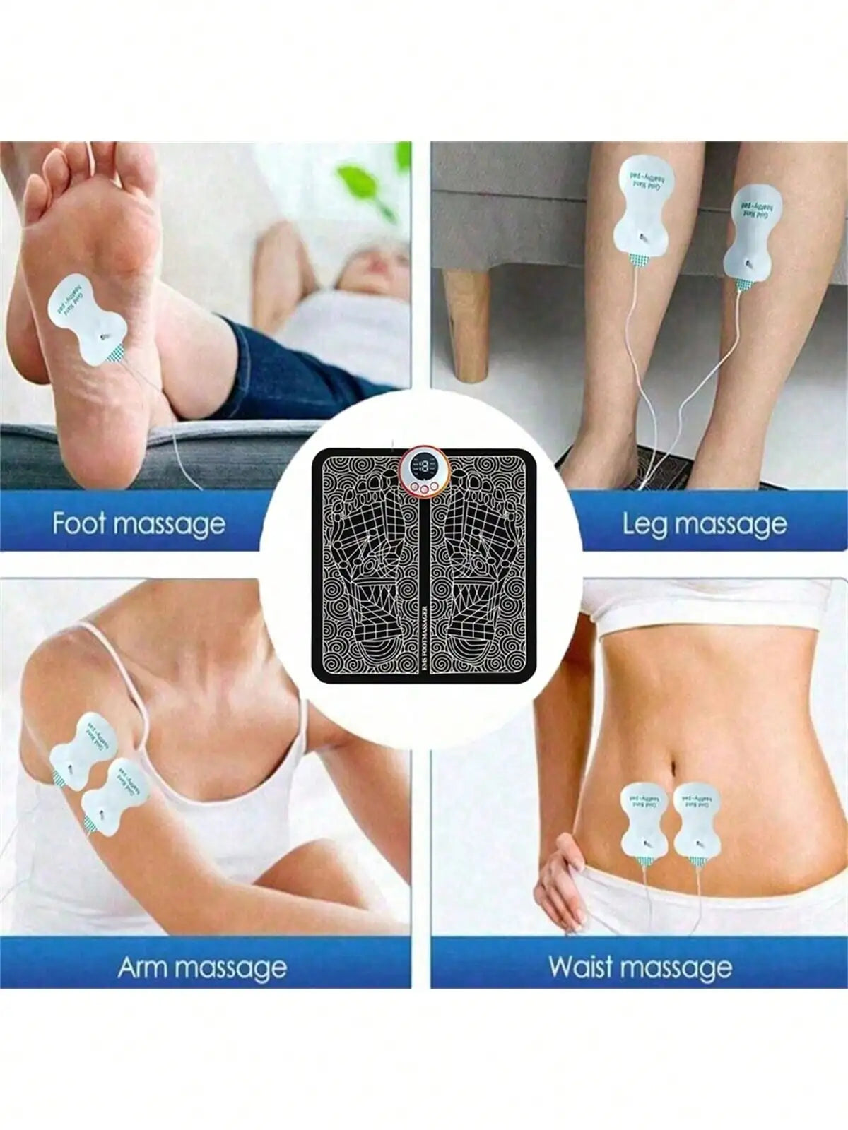 Electric EMS Foot Massage Mat For Pain Relief And Relaxation