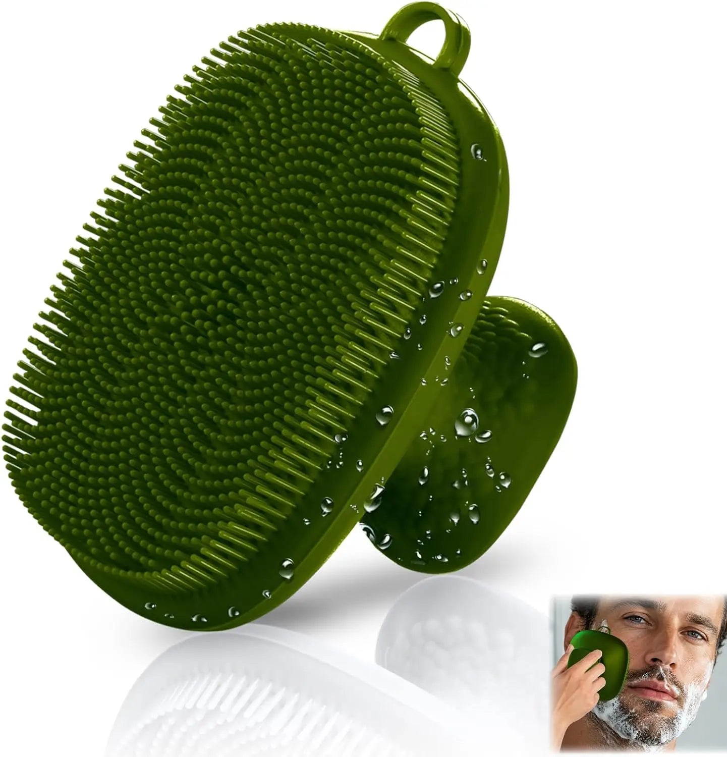Silicone Face Scrubber for Men Facial Cleansing Brush