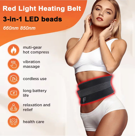 HUATON Infrared Red Light Therapy Belt 660nm 850nm Full Body