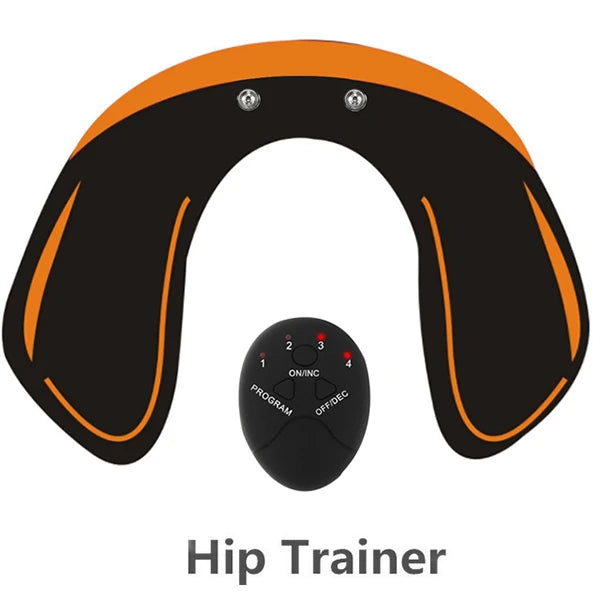 EIENACOCO Wireless Electric Muscle Stimulator EMS Abdominal Hip Trainer Massager