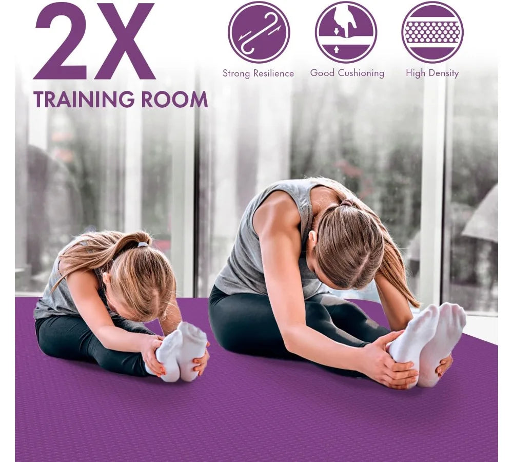 Extra Wide Yoga Mat For Home Gym And Pilates