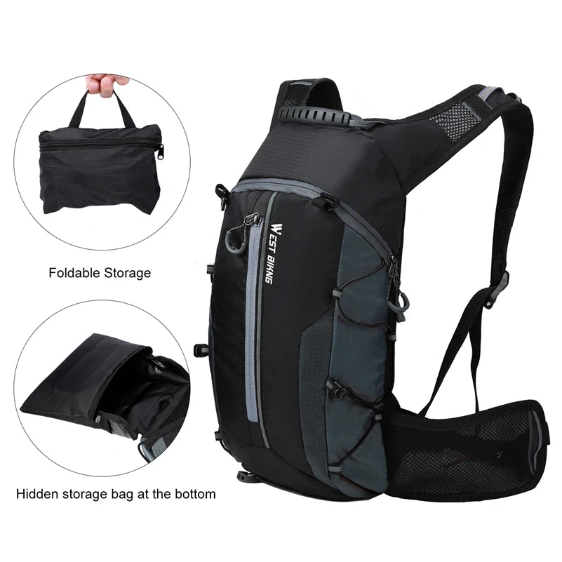 West Biking Water Repellent Hydration Backpack Cycling Outdoors