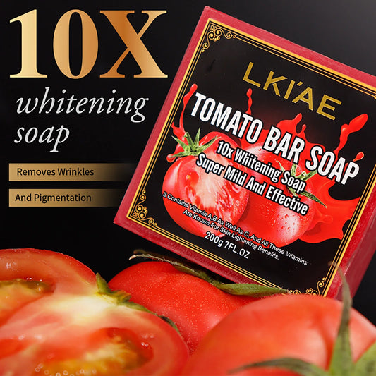 AILKE Natural Tomato Soap Bar Whitening For All Skin Types