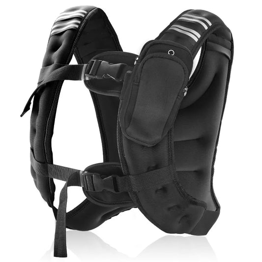 12 Pound Weight Vest With Reflective Stripe Pocket For Workout Strength Training Running Fitness And Muscle Building