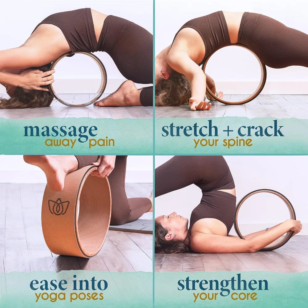 Florensi Yoga Wheel 3-Pack For Back Stretch And Muscle Relief
