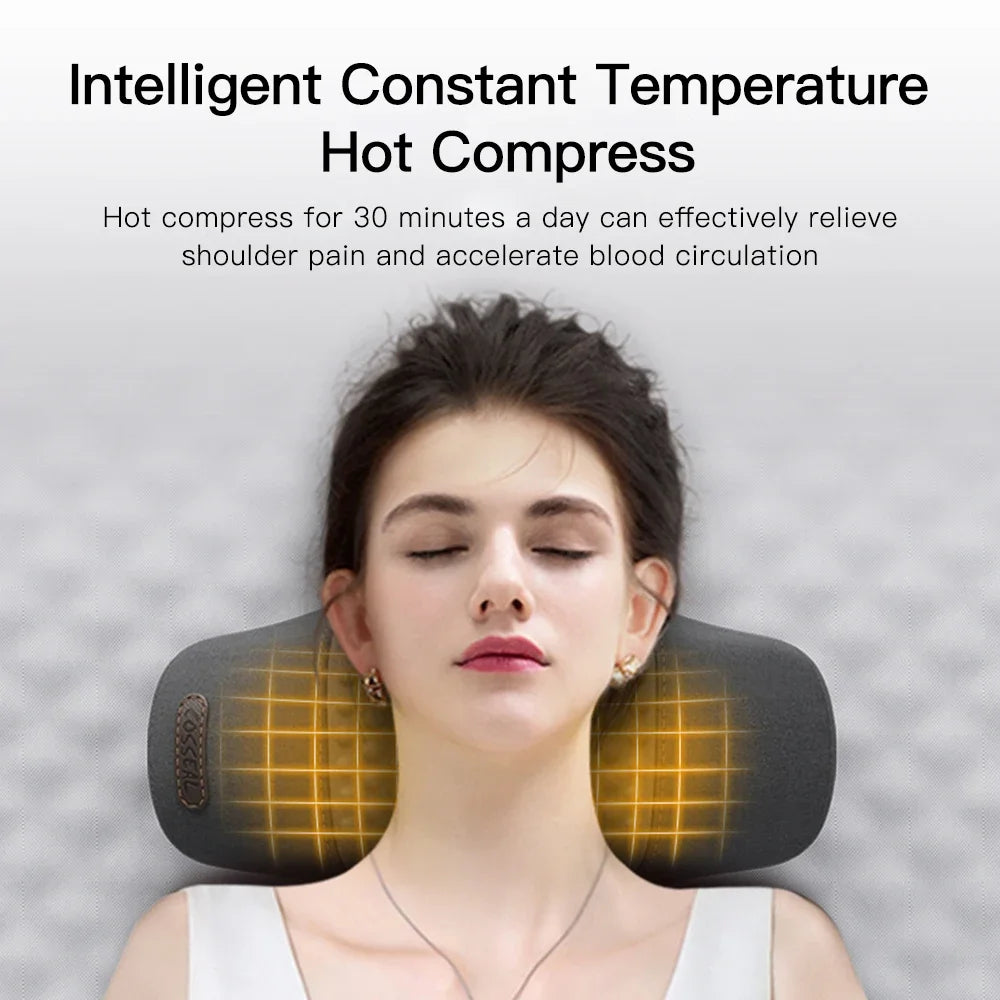 PAQIN Electric Neck Massager Pillow With Heating And Vibration