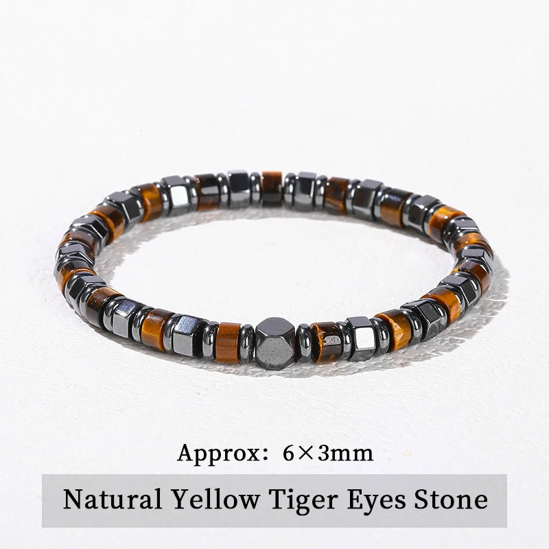 Change Better Hematite Bead Bracelet Unisex Reiki Jewelry