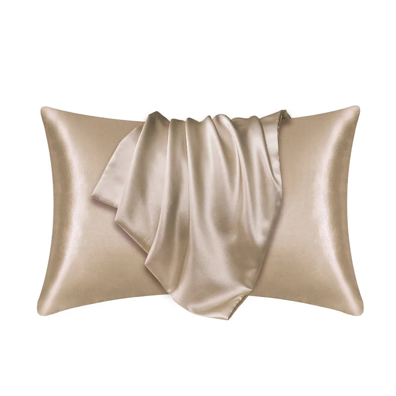 NONECN Polyester Cotton Pillowcase Silk Look For Hair And Skin
