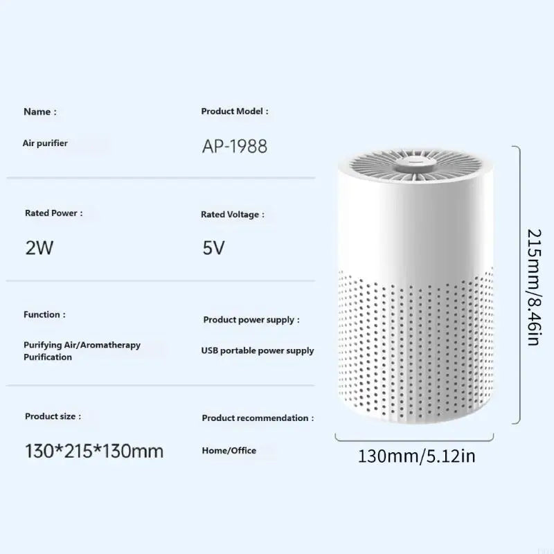 RESUXI Air Purifier With HEPA Filter For Odor Removal