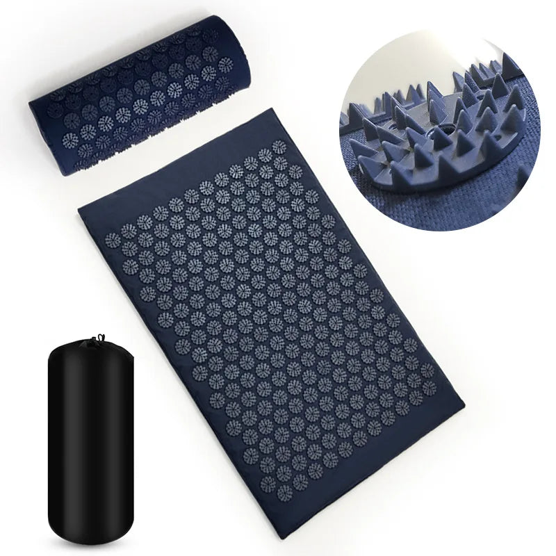 Acupressure Massager Yoga Mat Cushion for Back Pain Relief