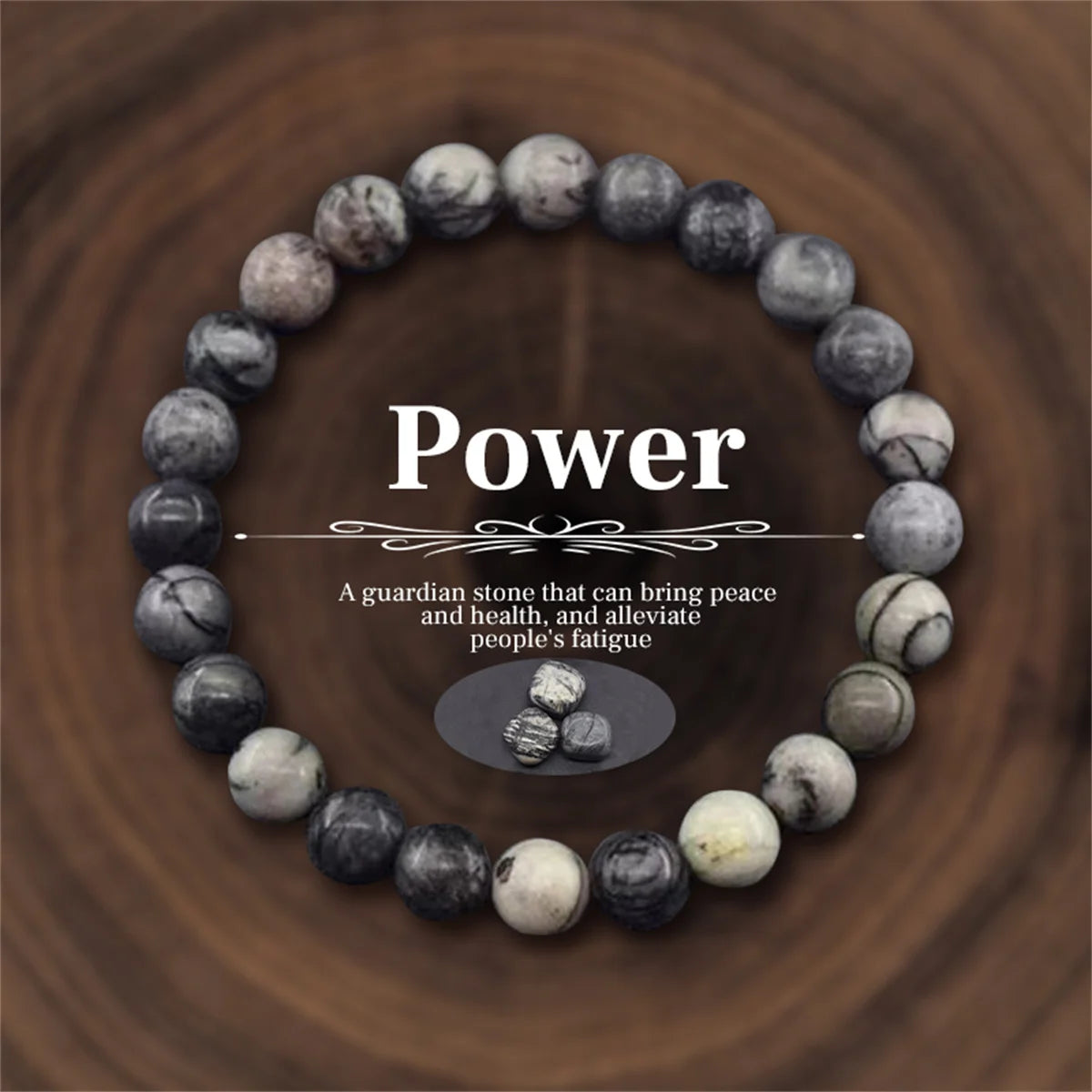 8mm Natural Stone Beaded Bracelet for Women and Men Unisex Crystal Beads Meditation Jewelry for Wealth Energy Protection