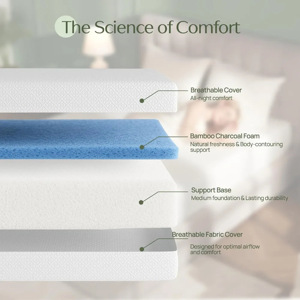 XIAOLANG Gel Memory Foam Mattress In A Box Breathable