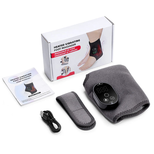 PastSky Electric Ankle Protector Massager With Heating And Vibration