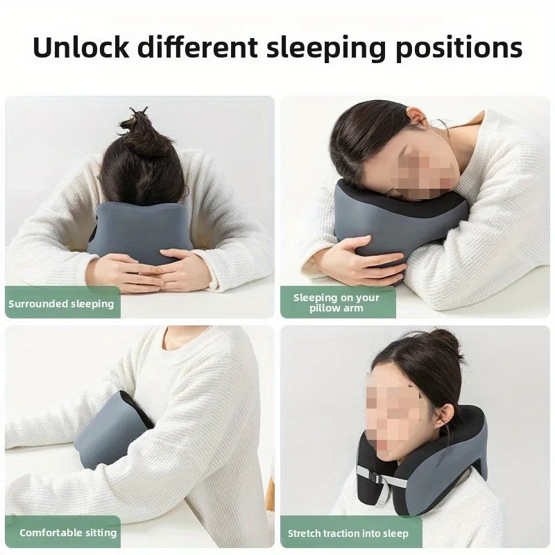 Memory Foam U Shaped Travel Neck Pillow For Cervical Support