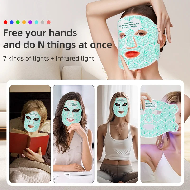 UBilli LED Face Mask Near Infrared Red Light Anti Aging