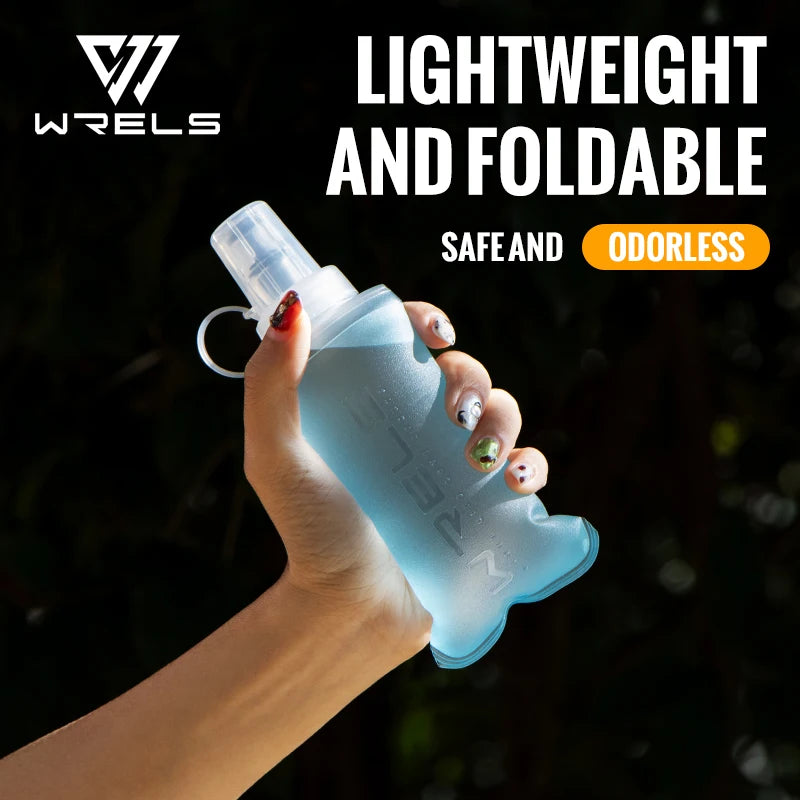 WRELS Soft Flask Folding Water Bottle TPU BPA Free