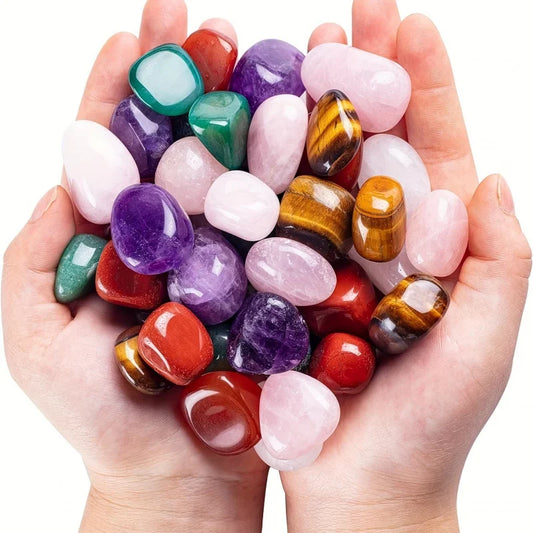 Natural Tumbled Stones And Crystal Mix For Home Decor Bulk