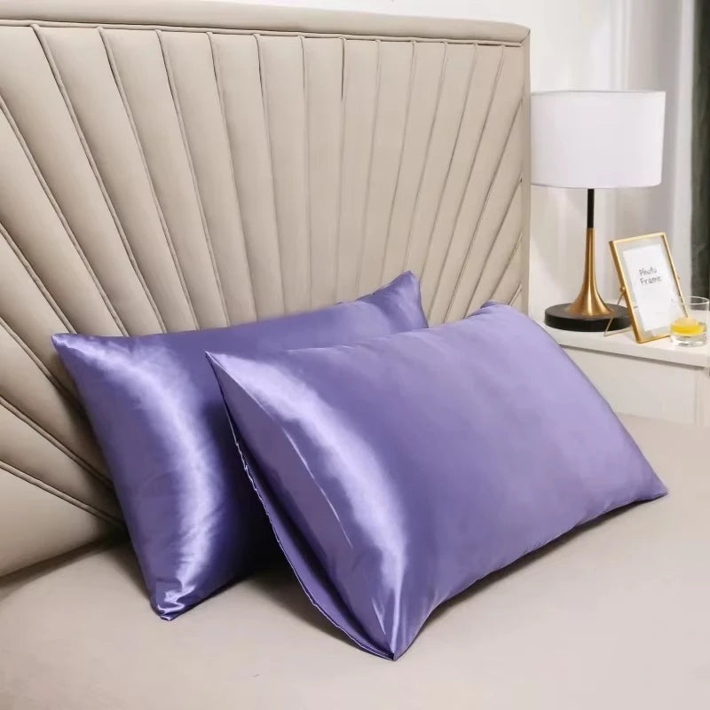 NONECN Polyester Cotton Pillowcase Silk Look For Hair And Skin