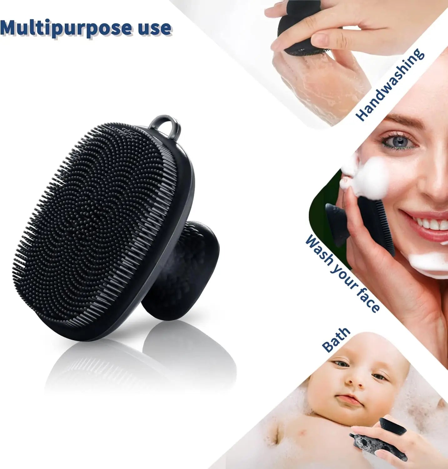 Silicone Face Scrubber for Men Facial Cleansing Brush