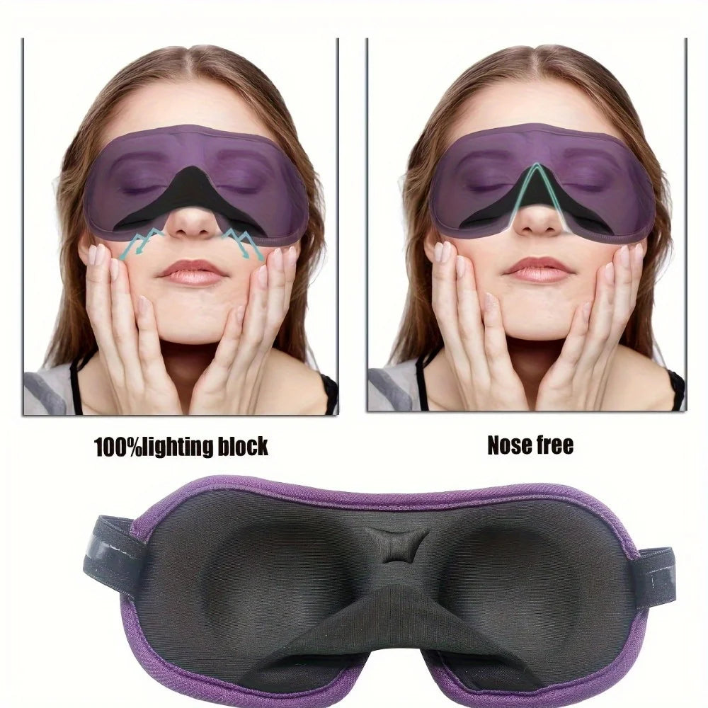 3D Eye Mask For Light Blocking Sleep And Relaxation