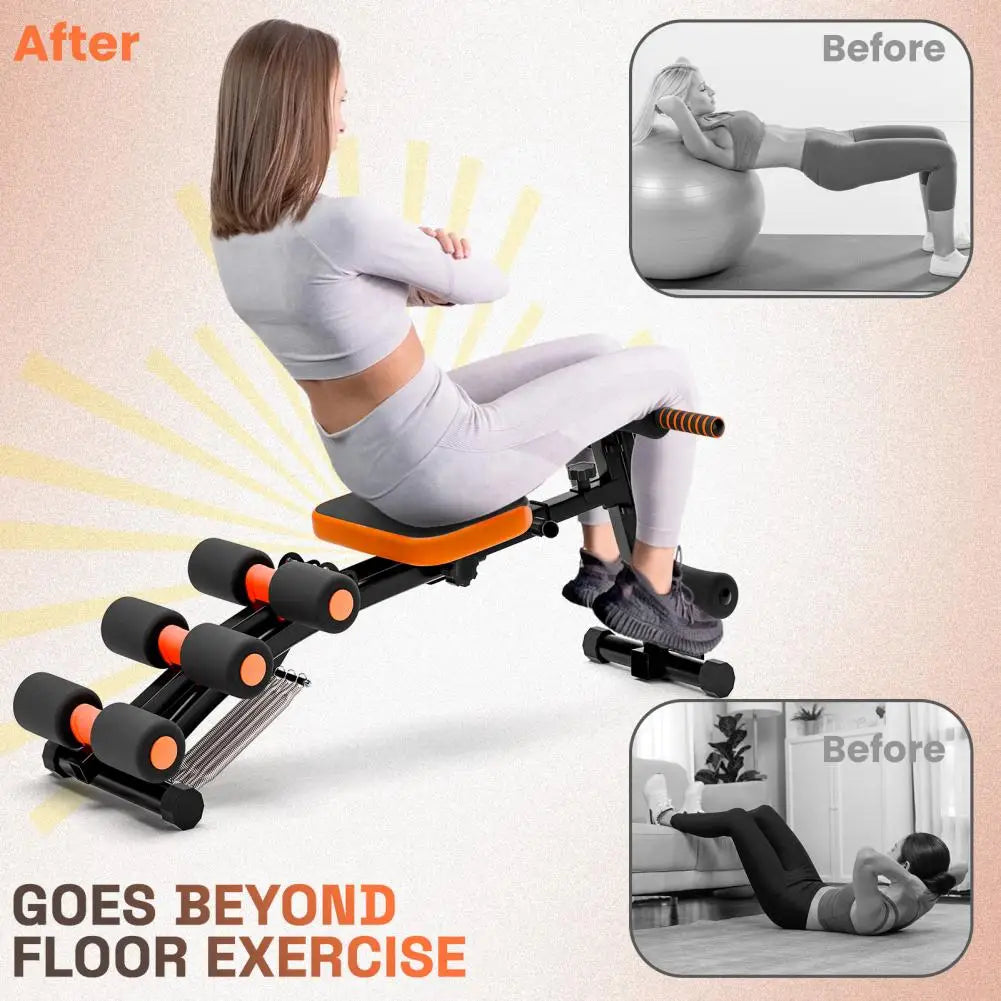 Ab Crunch Machine Six In One Sit Up Aid For Home Gym