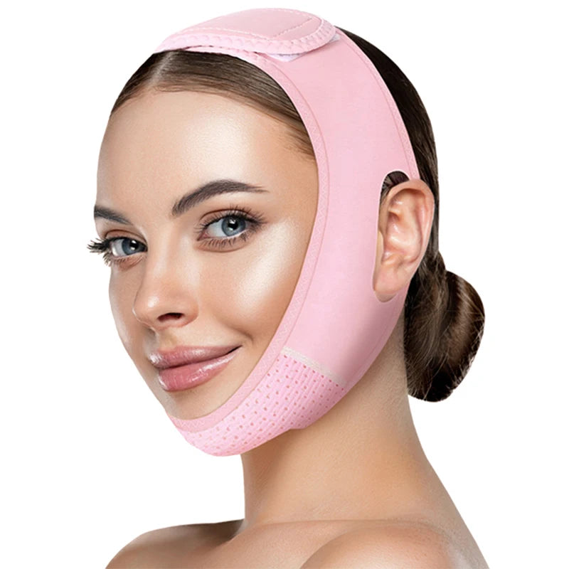 Reusable V Shaped Facial Strap For Skin Care And Face Support