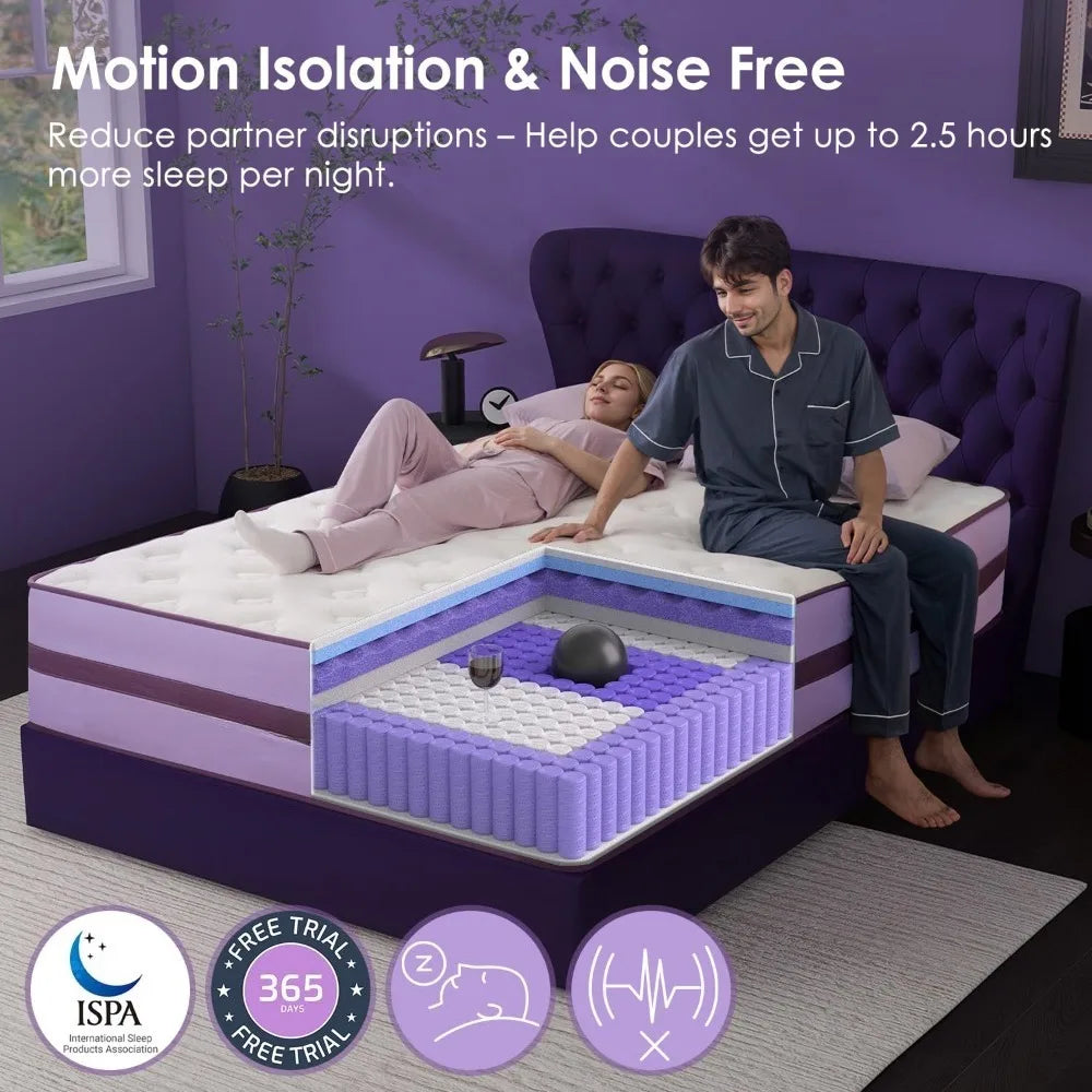 XIAOLANG Plush Hybrid Mattress With Reinforced Lumbar Support