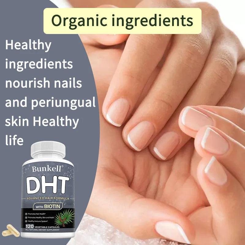 Bunkell DHT Blocker With Biotin For Healthy Hair Skin Nails