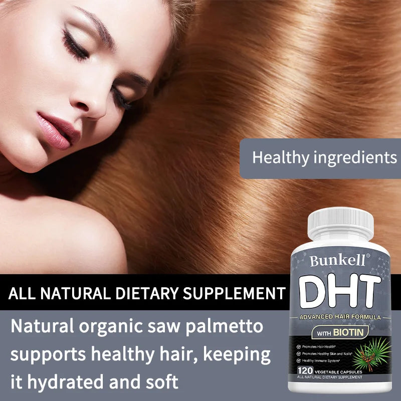 Bunkell DHT Blocker With Biotin For Healthy Hair Skin Nails