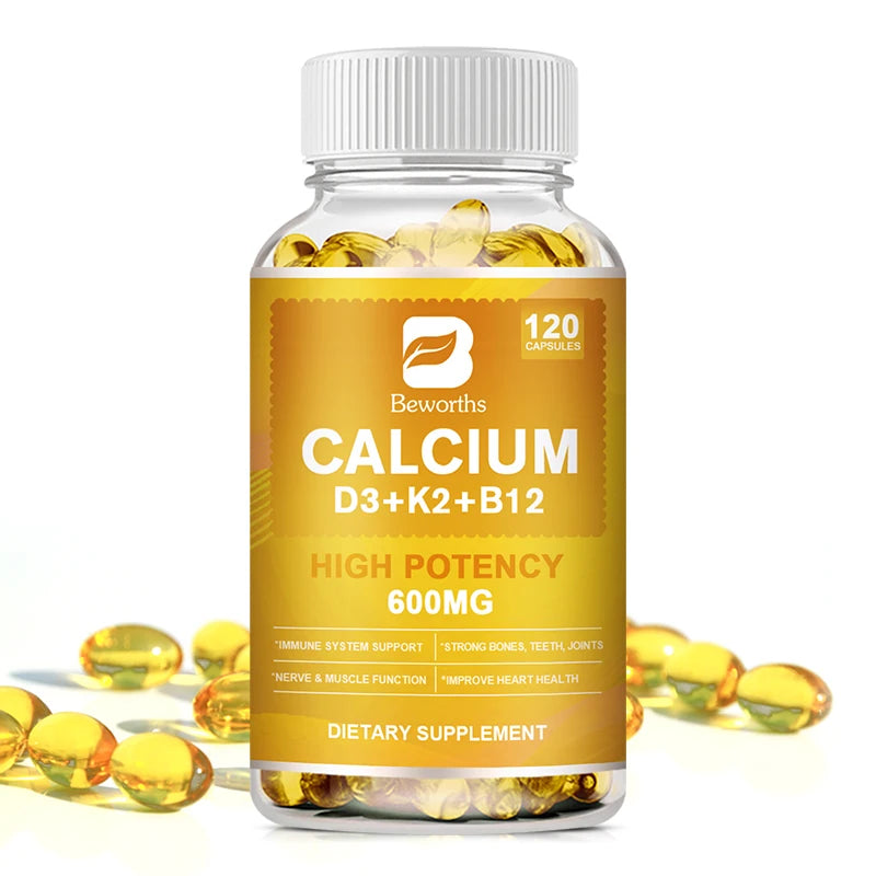 Beworths 4in1 Vitamin D3 Calcium Capsules For Bone Strength Immunity