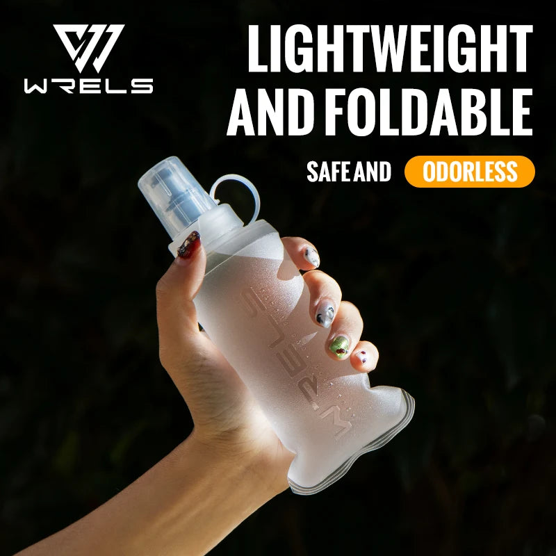 WRELS Soft Flask Folding Water Bottle TPU BPA Free