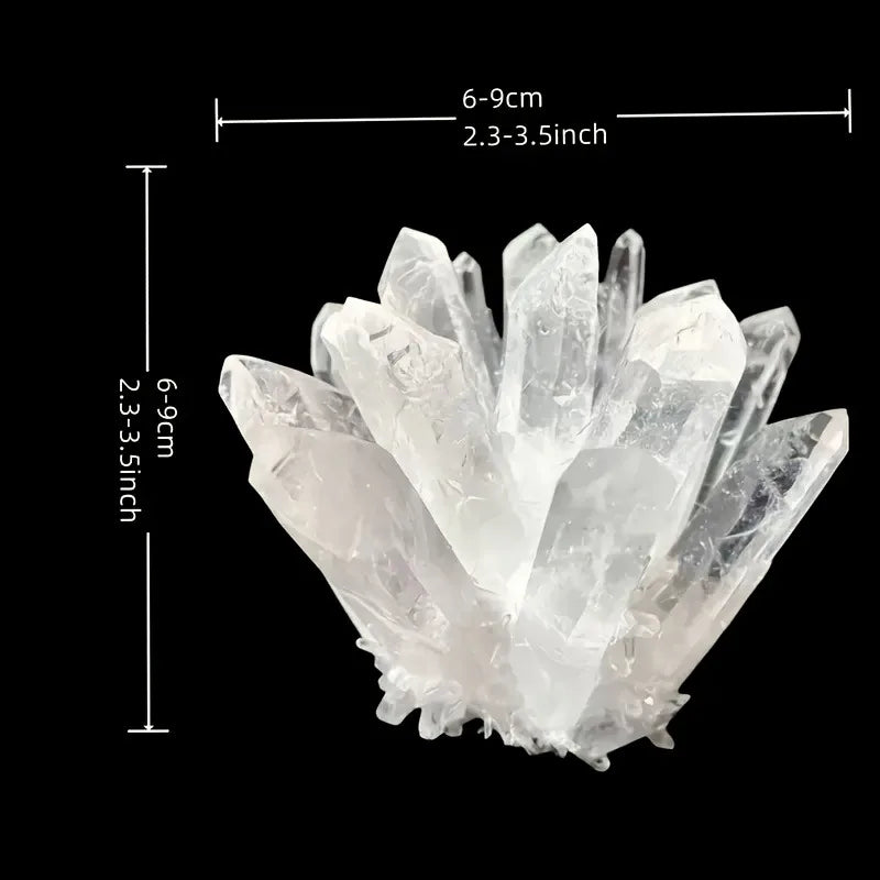 CrystalHola Spiritual Clear Quartz Cluster Healing Crystal