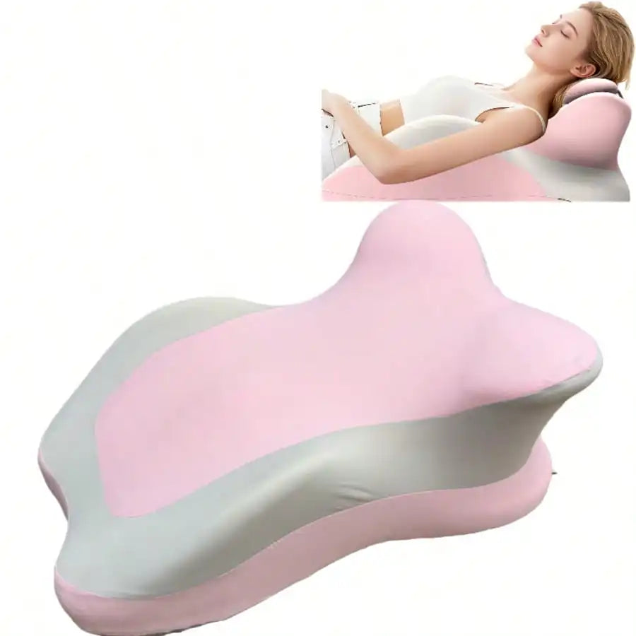Aesthetic Ergonomic Memory Foam Wedge Pillow For Stomach Sleepers