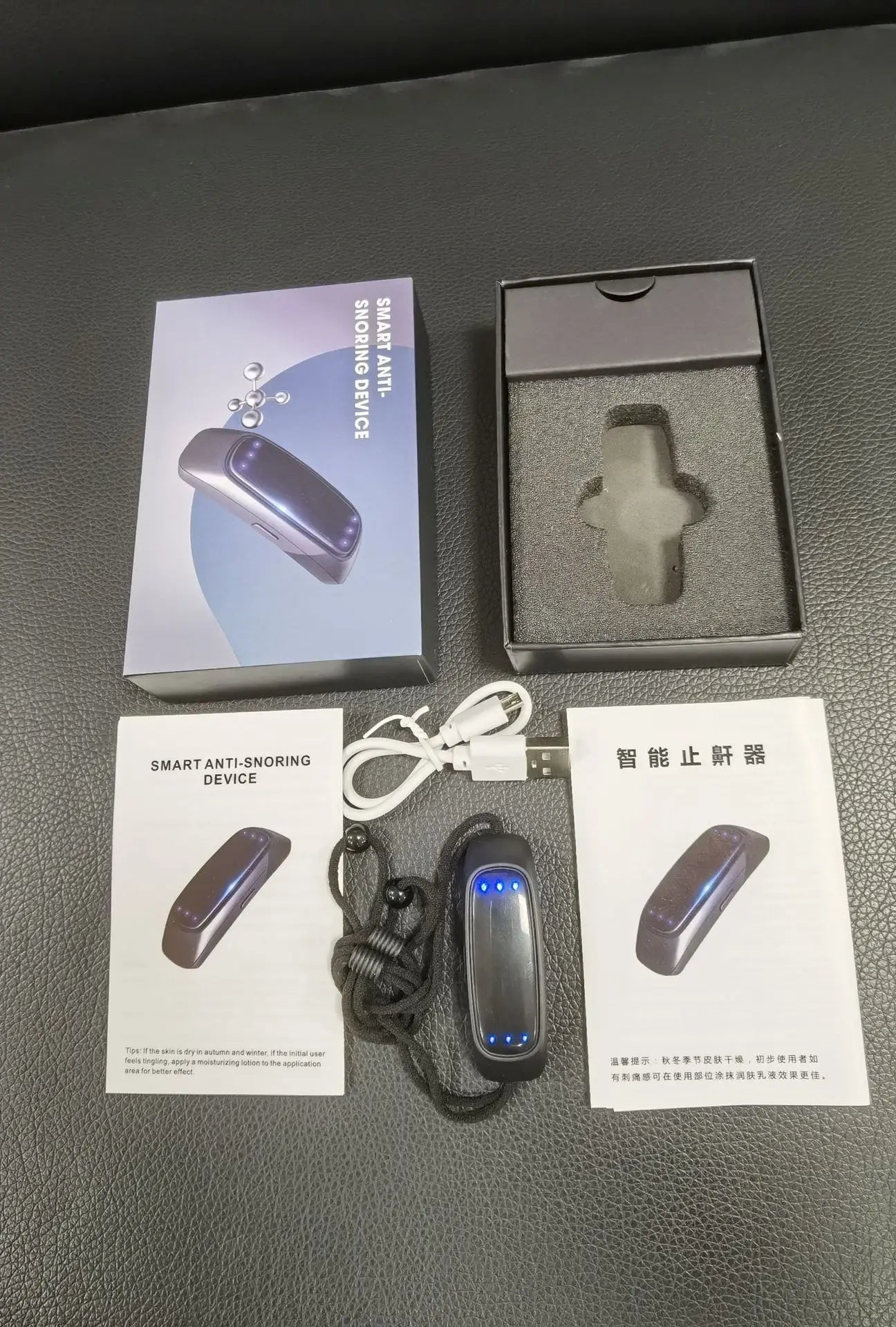Smart Anti Snoring Device Sleep Aid Portable Chin Strap