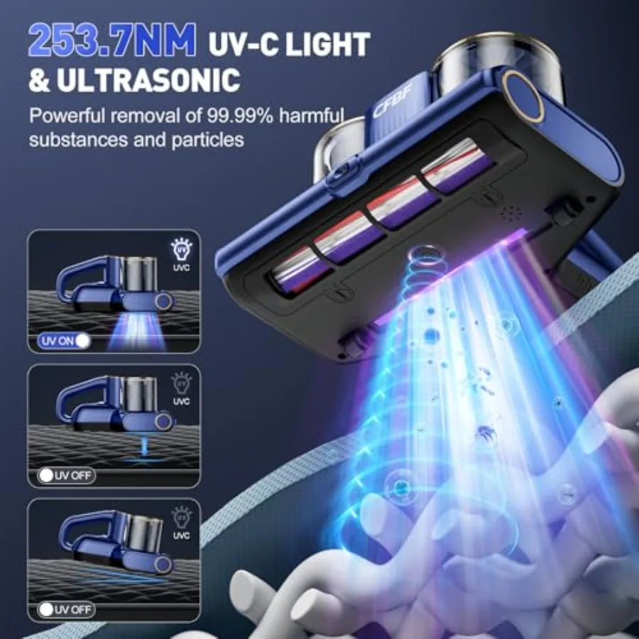 Mattress Vacuum Cleaner With UVC Light And 16Kpa Suction