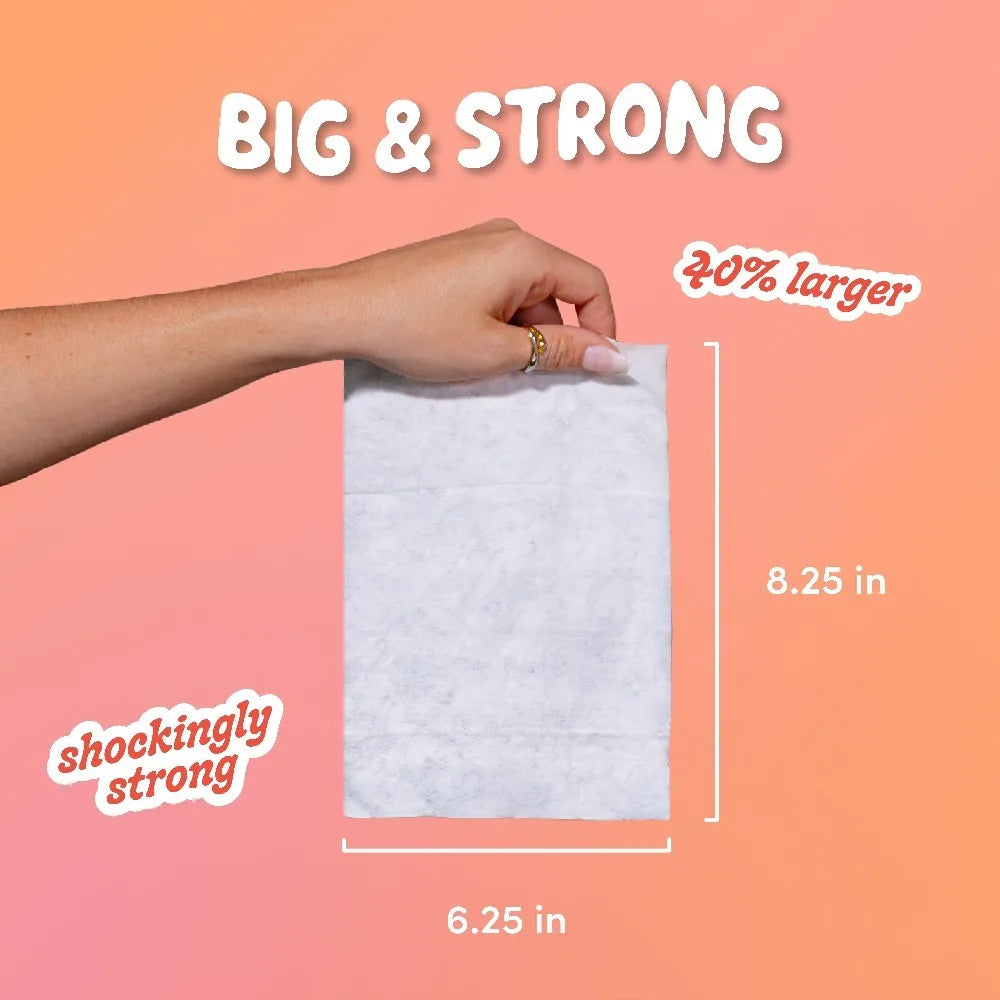 Peaches and Cream Scent Flushable Personal Cleansing Wipes