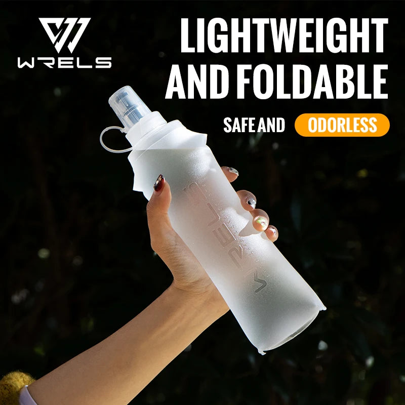 WRELS Soft Flask Folding Water Bottle TPU BPA Free