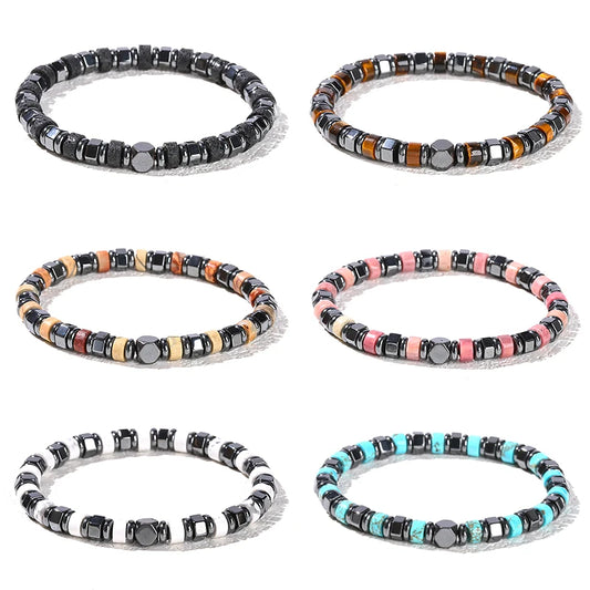 Change Better Hematite Bead Bracelet Unisex Reiki Jewelry