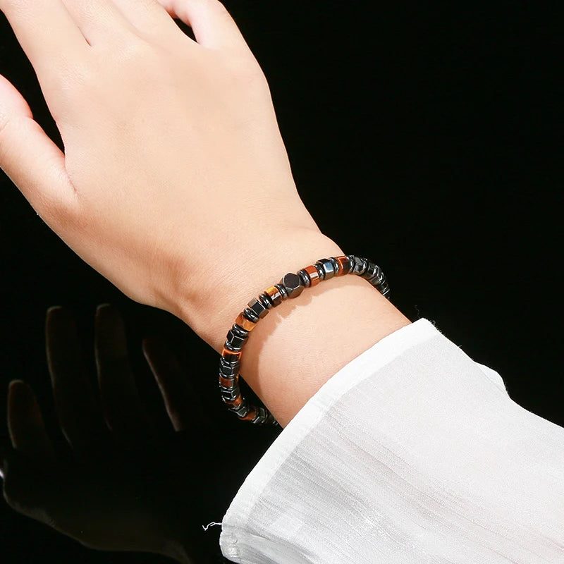 Change Better Hematite Bead Bracelet Unisex Reiki Jewelry