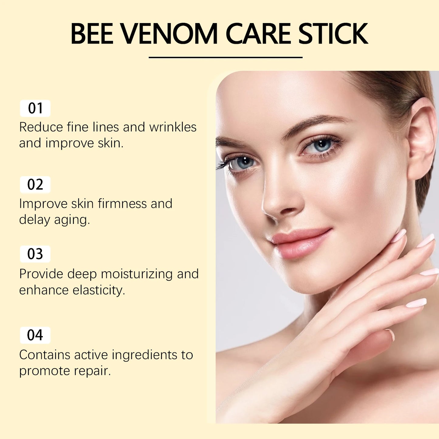 Eelhoe Bee Venom Cream Stick Firming Skin Care Moisturizing Neck