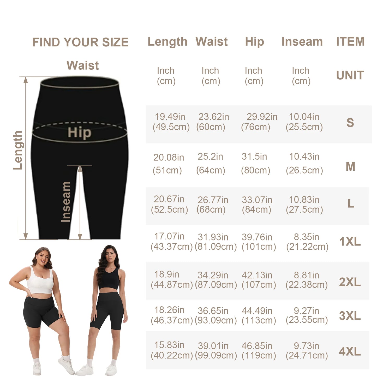 Women High Waist Bike Shorts With Pockets For Workout Yoga