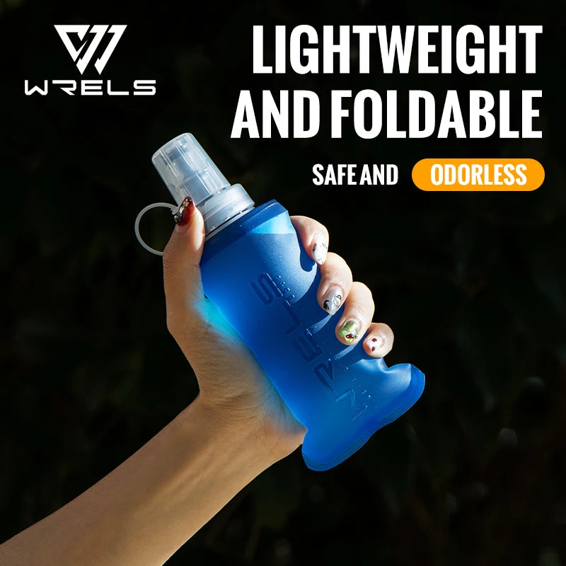 WRELS Soft Flask Folding Water Bottle TPU BPA Free